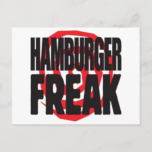 Hamburger Freak Briefkaart (Voorkant)