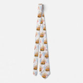 Hamburger Fries Fast Food BBQ Diner Stropdas (Achterkant)