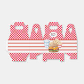 Hamburger Fries Fast Food BBQ Gingham Diner Bedankdoosjes (Uitgevouwen)
