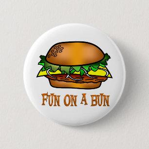 Hamburger Fun Ronde Button 5,7 Cm