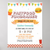 Hamburger funderaiser event sjabloon poster (Voorkant)