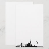 Hamburger Geschenkidee Briefpapier (Voorkant / Achterkant)