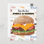 Hamburger Grappig Fast Food Briefkaart (Voorkant / Achterkant)