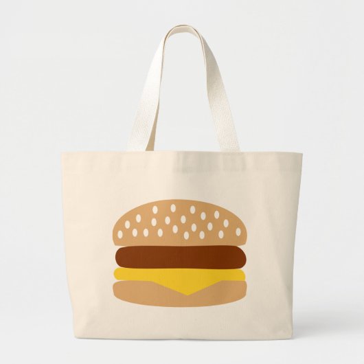 Hamburger Grote Tote Bag (Voorkant)