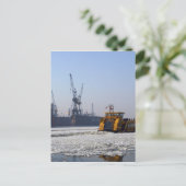 Hamburger Hafen Briefkaart (Staand voorkant)