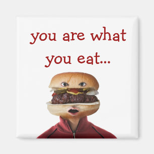 Hamburger Head-Man over wit Magneet