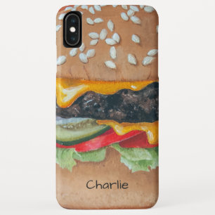 Hamburger Illustratie aangepaste naam telefoonkwes Case-Mate iPhone Case