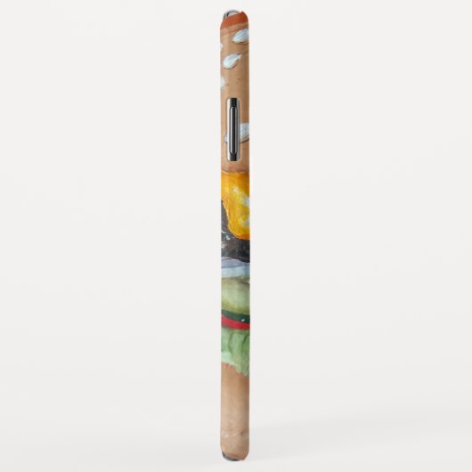 Hamburger Illustratie aangepaste naam telefoonkwes Case-Mate iPhone Case (Achterkant/rechts)