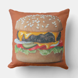 Hamburger Illustratie gooi kussens