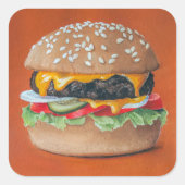 Hamburger Illustratie stickers (Voorkant)