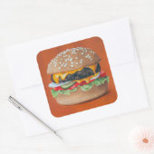 Hamburger Illustratie stickers (Envelop)