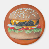 Hamburger Illustration magnets Magneet (Voorkant)