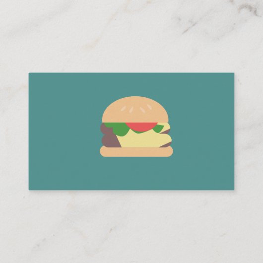 Hamburger Joint Hub Restaurant Visitekaartje (Achterkant)