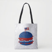Hamburger Juli 4de Glitter Tote Bag (Voorkant)