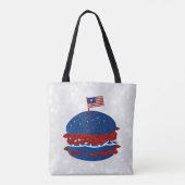 Hamburger Juli 4de Glitter Tote Bag (Achterkant)