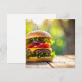 hamburger kaart (Voorkant / Achterkant)