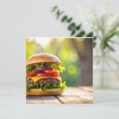 hamburger kaart (Staand voorkant)