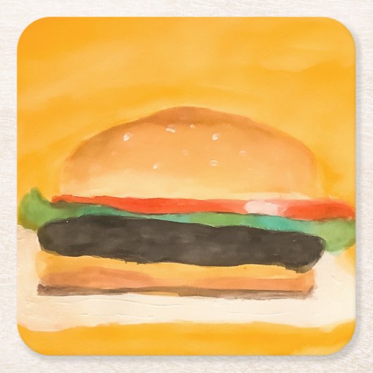 Hamburger Kartonnen Onderzetters (Voorkant)