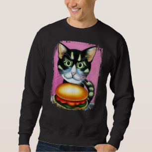 Hamburger Kat Katburger Burger Spin Meow Kat 1 Trui