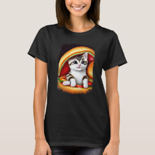 Hamburger Kat  Katburger Burger Spin Meow Kat   3 T-shirt