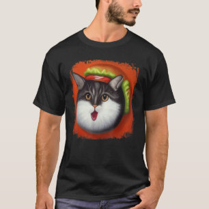 Hamburger Kat Katburger Burger Spin Purren Kat  10 T-shirt