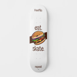 Hamburger kawaii "eat skate repeat" persoonlijk skateboard