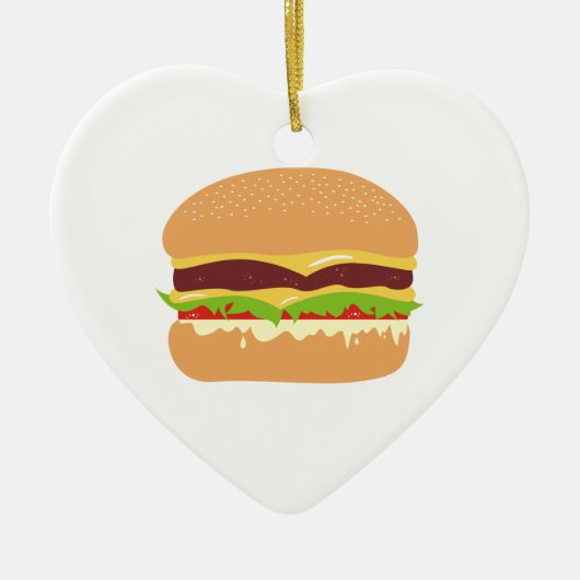 hamburger keramisch ornament (Voorkant)