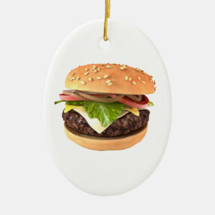 Hamburger Keramisch Ornament