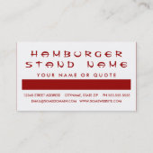 HAMBURGER-klantbeoordeling (moskee-kwadraten) Klantenkaartje (Achterkant)