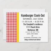 Hamburger, laten we eten! Uitnodiging (Achterkant)