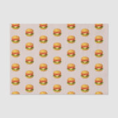 Hamburger Lover Cheeseburger Cute Tiled Pattern Tissuepapier (Voorkant)