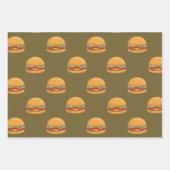 Hamburger Lover Cute Tiled Pattern Inpakpapier Vel (Voorkant 2)