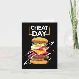 Hamburger Lover Gift Fast Food Gym Workout Cheat D Kaart