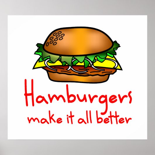 Hamburger Lover Poster (Voorkant)