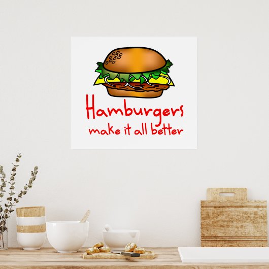 Hamburger Lover Poster (Keuken)
