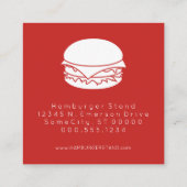 hamburger - loyaliteitsstempel klantenkaartje (Achterkant)