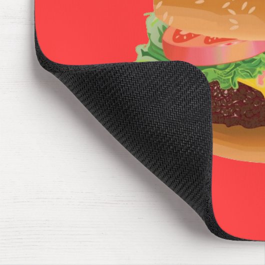 Hamburger mousepad muismat (Hoek)