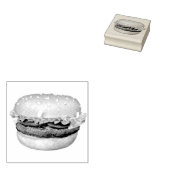 Hamburger om te gaan rubberstempel (Gestempeld)