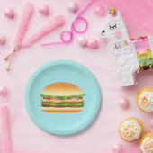 Hamburger Papieren Bordje (Feest)