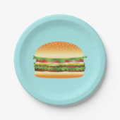 Hamburger Papieren Bordje (Voorkant)