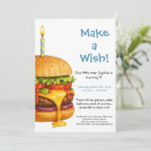 Hamburger Party Cookout | Verjaardag kinderen Kaart (Staand voorkant)