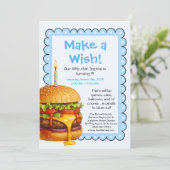 Hamburger Party Cookout | Verjaardag kinderen Kaart (Staand voorkant)