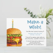 Hamburger Party Cookout | Verjaardag kinderen Kaart (Staand voorkant)