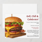 Hamburger Party | Fun Burger Celebration Kaart (Voorkant / Achterkant)