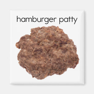 Hamburger Patty Refkoelkast Magnet