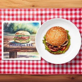 Hamburger Personalized Servet
