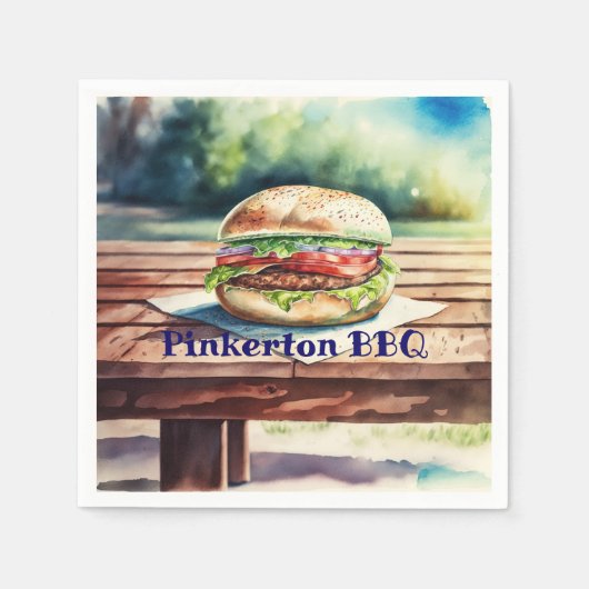 Hamburger Personalized Servet (Voorkant)