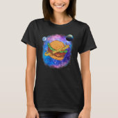 Hamburger Planet Galaxy Burger T-shirt (Voorkant)