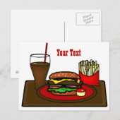 Hamburger Platter Briefkaart (Voorkant / Achterkant)