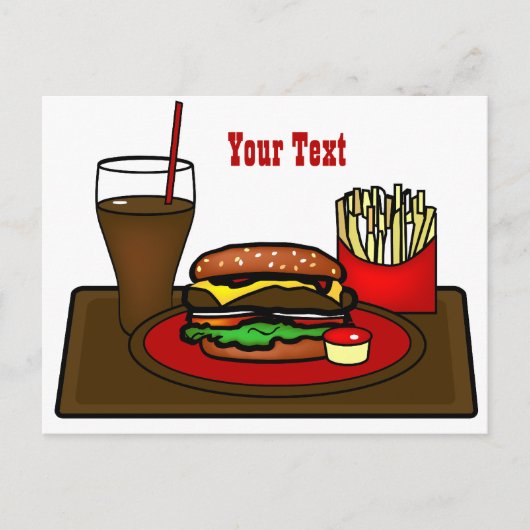 Hamburger Platter Briefkaart (Voorkant)